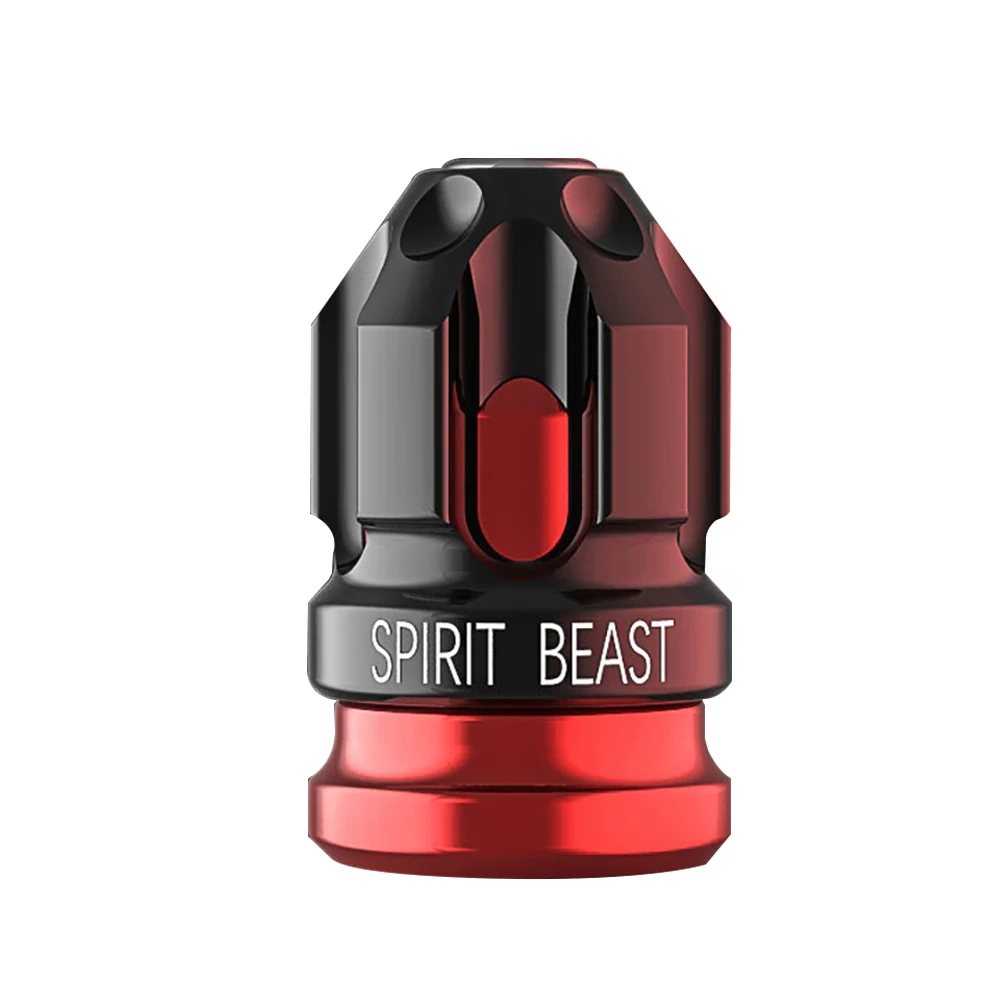 SPIRIT BEAST, автомобильные шины для мотоцикла, колпачок для клапанов, пылезащитный чехол для автомобиля, Стайлинг для универсальных автомобилей, декоративные для мотоцикла - Цвет: Красный