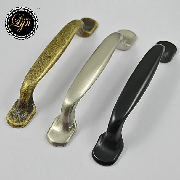 

96mm bronze kitchen cabinet drawer pulls antique brass dresser cupboard wardrobe furniture door handles knobs Black pulls