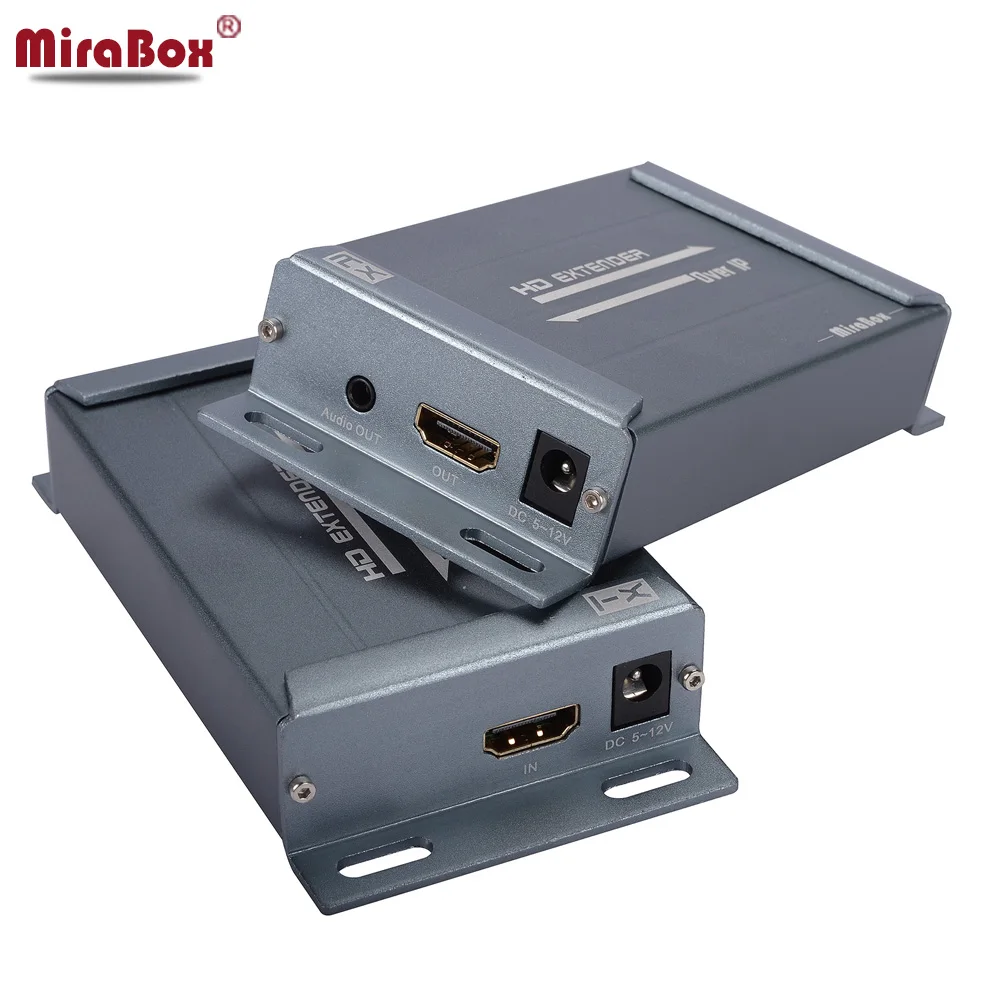 

MiraBox IP HDMI Extender Support 1080p Full HD Cascade 253pcs RX Over IP Switch Router HDMI Ethernet Extender Cat5 Cat6 RJ45
