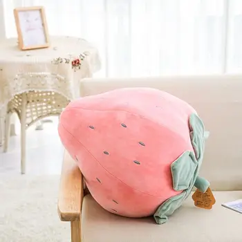 

Luck Boy Sunday Soft Strawberry Pineapple Stuffed Pillow Sofa Cushion Fruits Plush Toy For Children Birthday Gift for Kids Girls