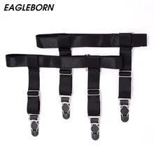 Бренд для мужчин s рубашка для отдыха Подвязки подтяжки для рубашки мужские на ногу эластичная Мужская рубашка подтяжки держатель подвязки бизнес