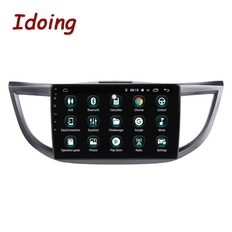 Cheap Idoing 10.2"4G+64G 8 Core Car Android 8.0 Radio Multimedia Player For Honda CRV 2012-2015 GPS Navigation Glonass 2.5D IPS Screen 2