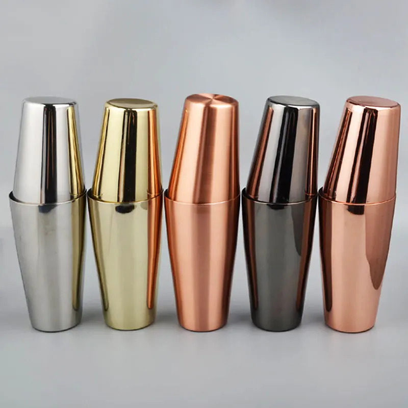 10 oz Mini STAINLESS STEEL Martini Boston SHAKER 3-Piece Cocktail Mixer Tin