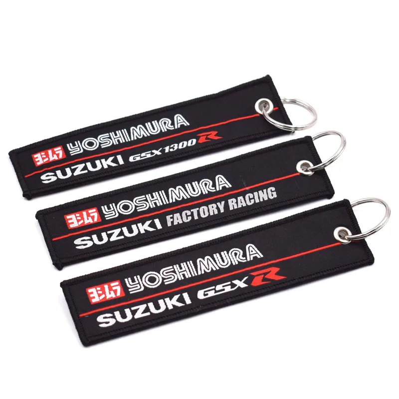 

Car Styling GSXR Racing Key Ring Embroidery Keychain Luggage Tag for Suzuki