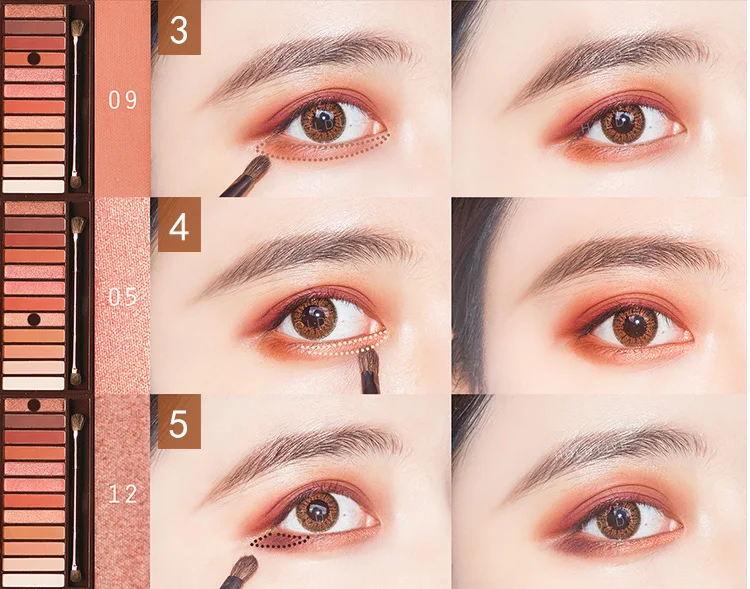 HOLD LIVE Sunset City Eyeshadow Palette 2018 Nude Shimmer Glitter Eye Shadow Pigmented Peach 12 Colors Eyes Makeup Shadow (13)