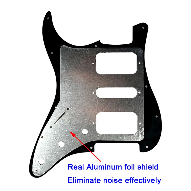 Pleroo гитарные аксессуары 11 винтовое отверстие накладка с задней пластиной для Fender Stratocaster standard ST HSH гитарная пластина для царапин