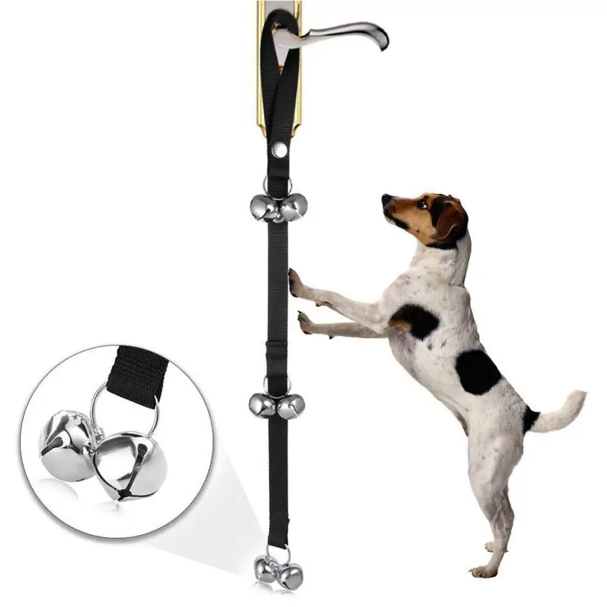 

Stainless steel Dog Doorbells for Dog Training And Housebreaking Clicker Door Bell 2JU30