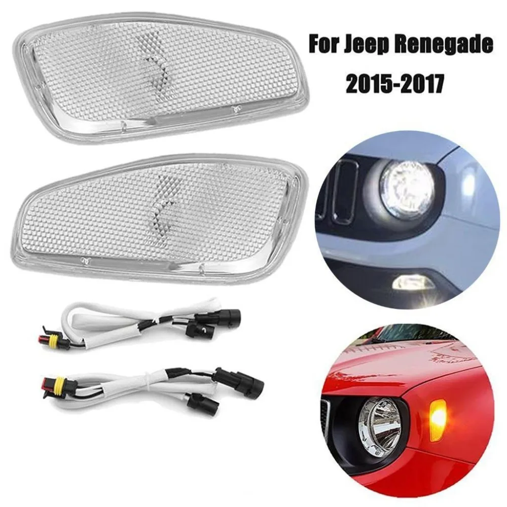 For Jeep Renegade accessories Front Fog Lights Turn Signal Parking Lamp