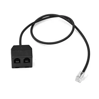 

Wantek 4P4C Jack Telephone Training Adapter Y Splitter with RJ9/RJ12 Plug Connections for Corded Headset or Handset IP Phones