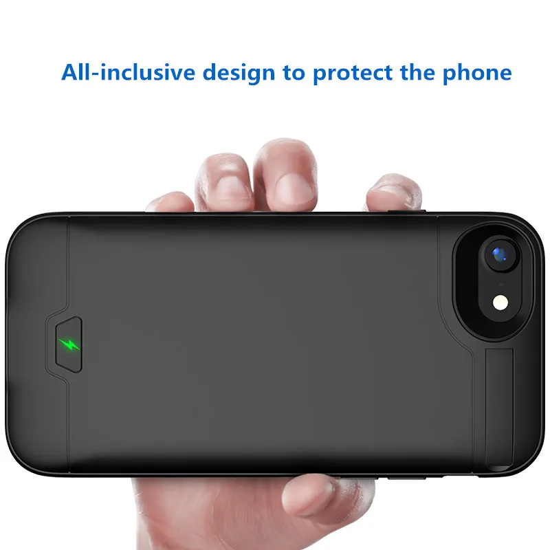 ZKFYS 8200mAh зарядное устройство чехол для iPhone 6 6s 7 8 Plus портативная большая емкость