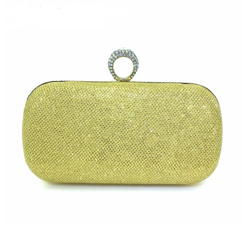 Мулин женские клатчи бриллианты палец кольцо женские модные вечерние сумки кристалл, свадьба, для новобрачных сумки кошелек сумки - Цвет: gold