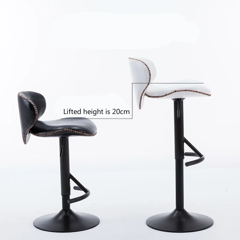 Simple Style Lifted Bar Chair Rotated Multi-purpose Front Desk High Stool with Backrest Checkstand Stool Household Balcony Seat Simple Style Lifted Bar Chair Rotated Multi-purpose Front Desk High Stool with Backrest Checkstand Stool Household Balcony Seat