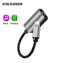 CBAOOO адаптер для мобильного телефона для iPhone type C до 3,5 мм разъем для зарядки наушников подслушивающий преобразователь usb type-C аудио адаптер