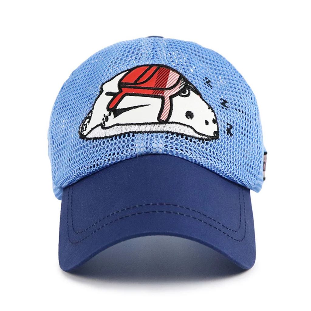 TOHUIYAN Lovely Cartoon Baseball Cap For Children Summer Breathable Mesh Trucker Caps Kids Boys Girls Fashion Hip Hop Hats