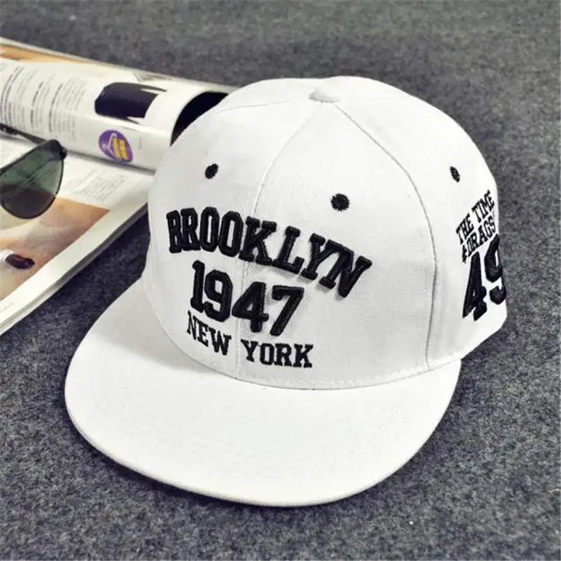 Baseball Caps Women's Men's Fashion Embroidery Snapback Adjustable Summer Casual Outdoor Hip Hop Flat Hat F#J14 (5)