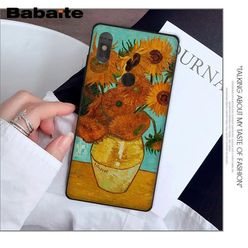 Vintage Art Floral Plant Vincent Van Gogh Starry Sky Oil Painting