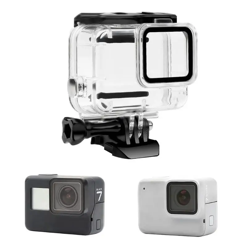 Водонепроницаемый чехол для Gopro Hero 7 серебристо белый защитный аксессуаров Go
