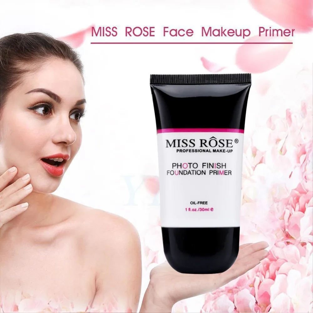 

MISS ROSE Base Primer Moisturizing Oil Control Makeup Face Foundation Cream Concealer Pores Cover for All Skin Type TSLM1