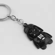MQCHUN Hot Sale Star Wars Keychain Mini Black Warrior Figure Pendant 3D Model Key Chain Ring Darth Vader Mask Keychains Gift famshin high quality top 2018 star wars keyring light black darth vader pendant led keychain for man gift free shipping