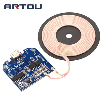 

5W 1A Wireless Charger Transmitter Module Dual Coil Circuit Board DIY Fast Charging Board