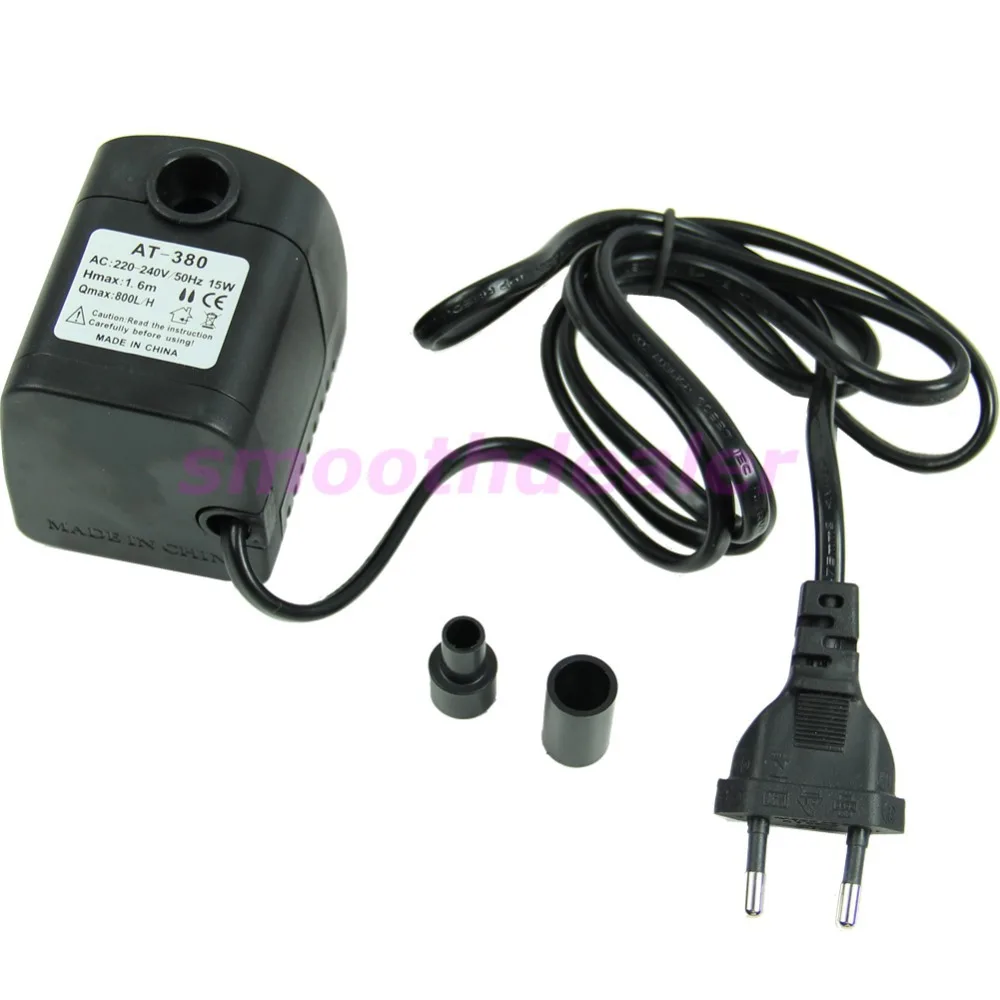 

220V 15W 800L/H Submersible Fountain Air Fish Tank Aquarium Water Pump EU Plug