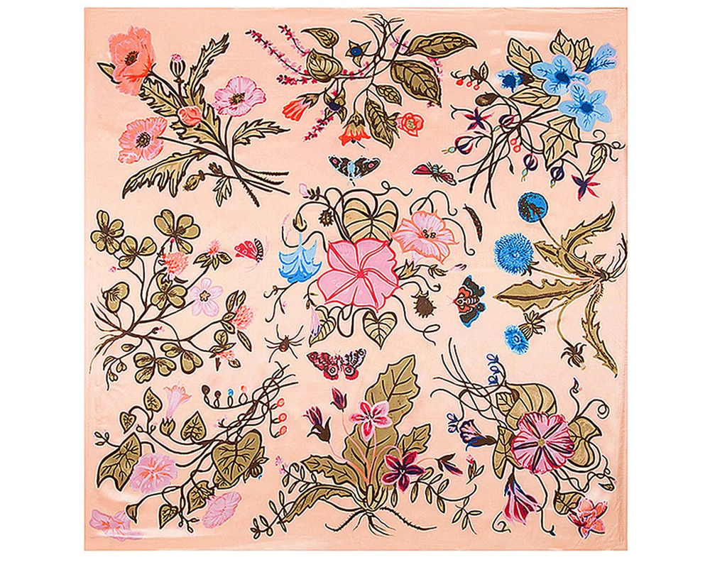 Printed Silk Scarf (16)