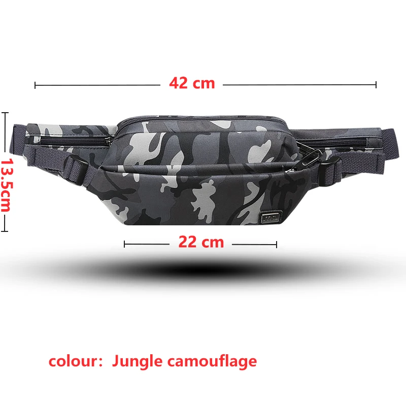 PSU поясная сумка для мужчин, модная поясная сумка, кошелек, сумка на пояс для телефона, сумка на пояс для путешествий, чехол для мобильного телефона, сумка на бедро - Цвет: 8817Jungle camouflag