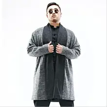 2017 зима 2XL-6XL Плюс размер мужчины Китайский стиль шерстяные пальто длинный толстые теплые шерстяное пальто для сильных мужчин в холодную погоду w1536