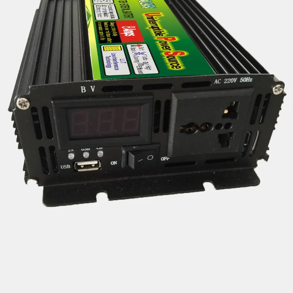 dc12v to ac 220v/230v 500W UPS power inverter with battery charger