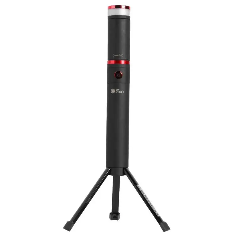 ALLOYSEED многофункциональная селфи палка Bluetooth RemoteControl палка для селфи штатив Стенд заполняющий свет телефона фото прямая трансляция - Цвет: Черный