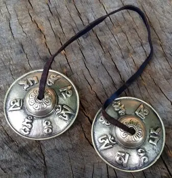 

HAND MADE SPIRITUAL TIBETAN TINGSHA TIMSHA BELLS MEDITIATION BUDDIST CYMBALS