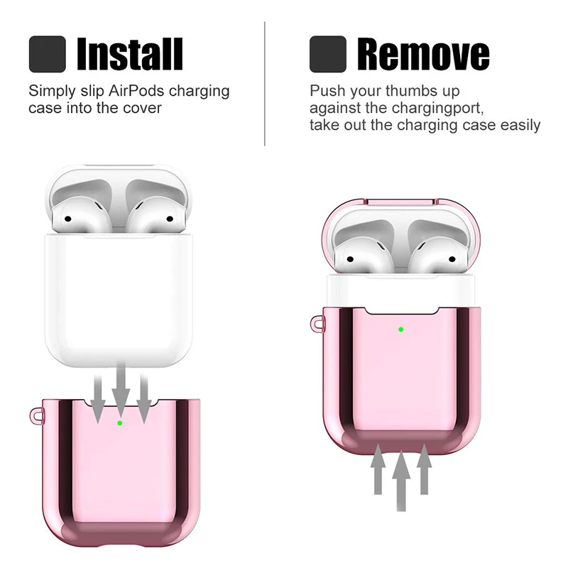 Air Pods чехол из ТПУ для Apple Airpods 1/2 противоударный защитный AirPods защита от отпечатков