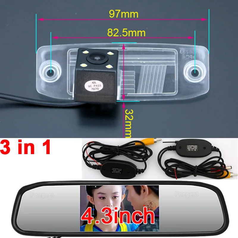 Tanie Widok z tyłu pojazdu tylna kamera cofania dla Hyundai Kia Sportage R Carens Borrego Sorento Opirus Mohave K3 Ceed Mohave