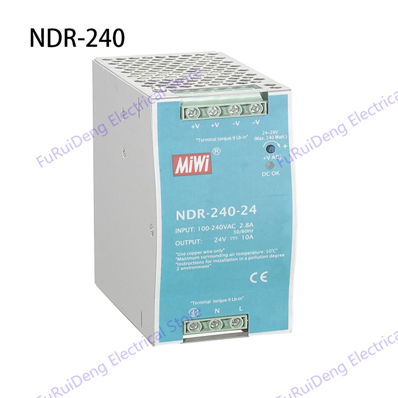 Выход DC12V, 24 V, 48V NDR блок питания AC DC din-рейка импульсный источник питания 120W din-рейка Smps