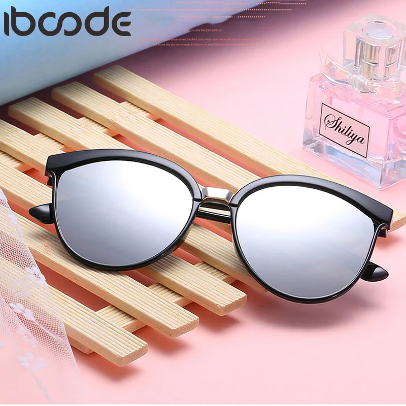 

iboode New Classic Sunglasses Men Women Retro Cat Eye Sun Glasses Female Goggle Driving Travel UV400 Shades Oculos Gafas De Sol