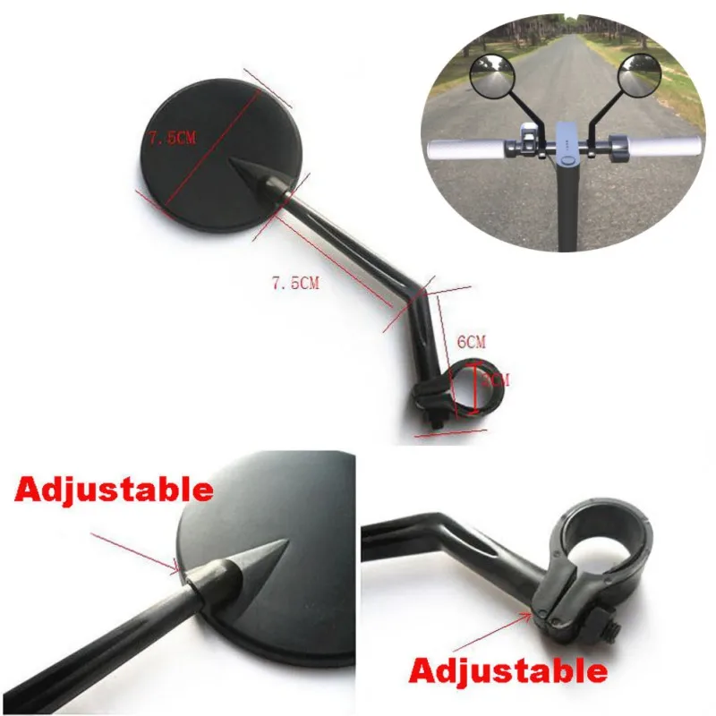 

1 Pair Rear View Mirrors Reflector Mirror For Xiaomi M365 Electric Scooter Accessories