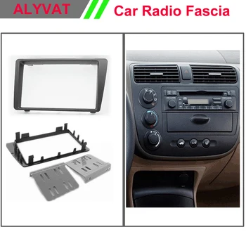 

Car Dash raido DVD CD Panel for HONDA Civic 2001-2006 (Left Wheel / Black) Stereo facia surround install trim fit Dash Kit