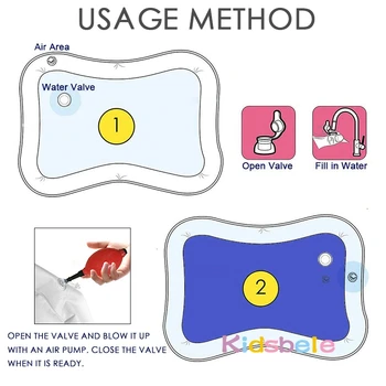 Tapis De Jeu De Temps De Ventre De Jeu D Eau De Bebe Pour Les Nouveau Nes Jouet Gonflable D Activite Amusante D Enfant En Bas Age