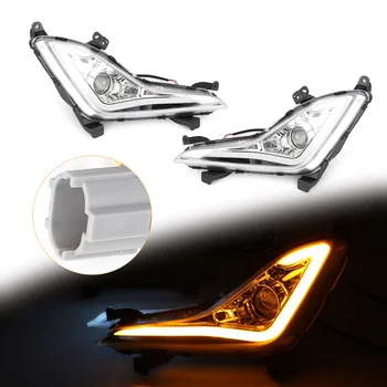 

Car DRL Blinker Indicators LED Fog Turn Signals Driving Light Daytime Running Work Lamp For Hyundai Elantra 2014 2015