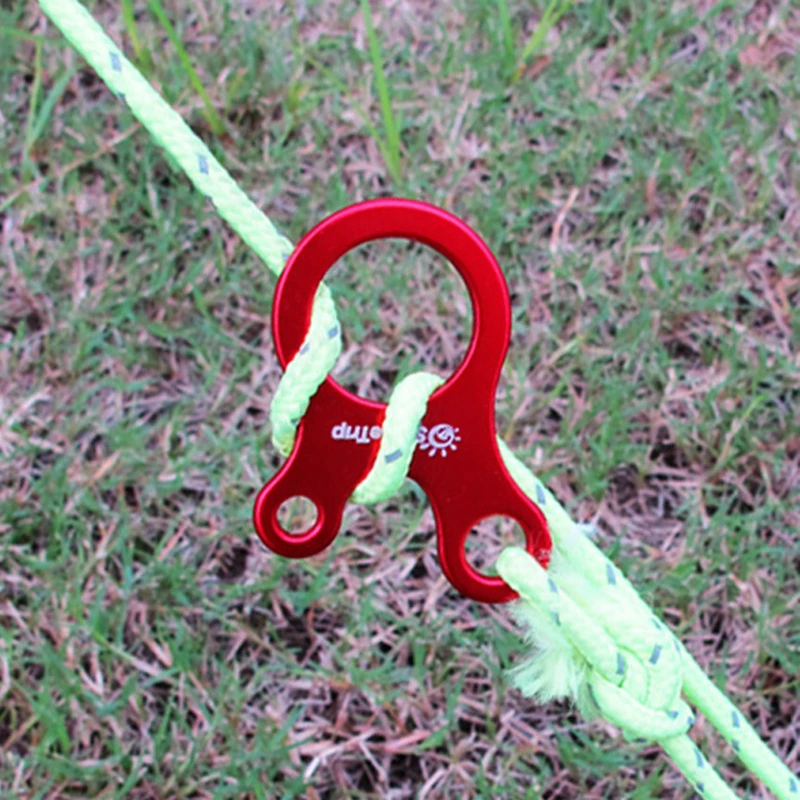 10pcs Quick Knot Tent Wind Rope Buckle 3 hole Antislip Camping Hiking Tightening Hook Wind Rope