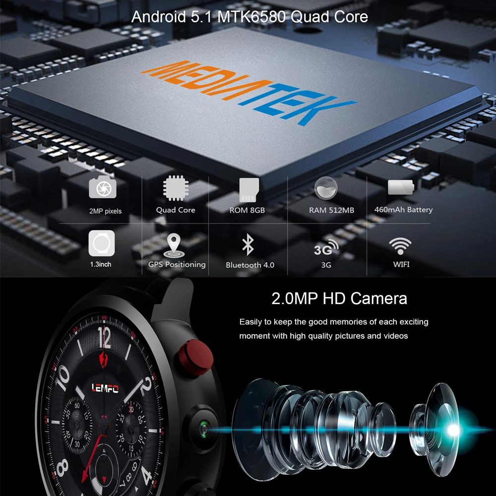 lemfo lef2 smart watch phone