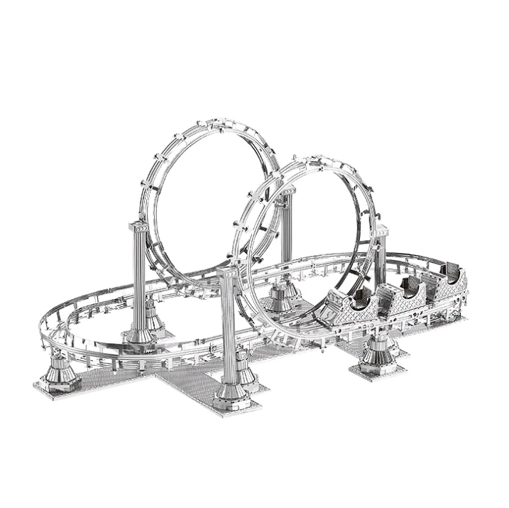 

Metal 3D Puzzle Roller Coaster Model Kit Toolkit DIY Toy Puzzle Adult Puzzle Child Education Collection Intelligence Development