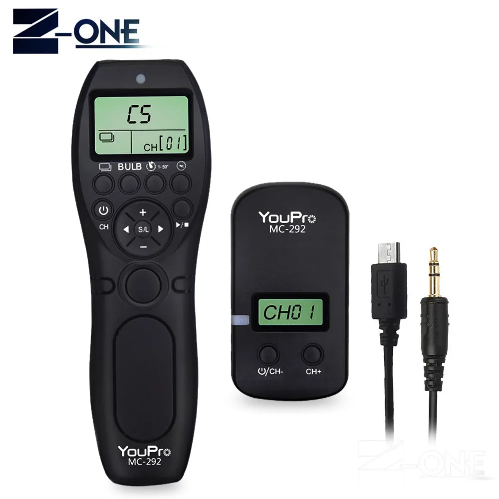 

YouPro MC-292 E2 Wireless Timer Remote Control Shutter Release for Fuji Fujifilm X-Pro2 X-T20 X-E2 X-E2S X-E3 X-M1 X-A3 XQ1