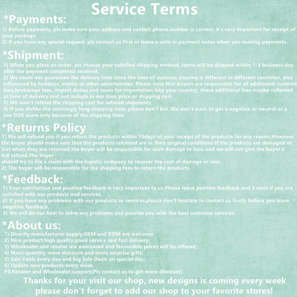 Service Terms