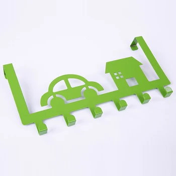 

[ Fly Eagle ]Green car and house Hook Clothes Hanger Holder Stainless Steel Kitchen Cabinet Draw Over