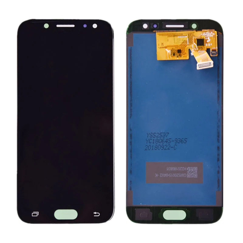 Регулируемая яркость для Samsung Galaxy J5 j530 J530F SM-J530F ЖК-дисплей+ кодирующий преобразователь сенсорного экрана в сборе - Цвет: Черный