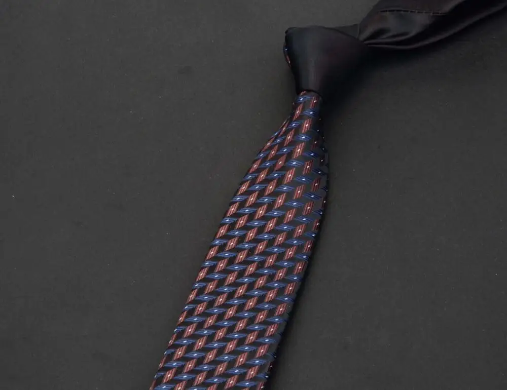 RBOCOTT модные тонкие галстуки мужские галстуки 6 см Новинка Роскошные клетчатые Цветочные полосатые галстуки обтягивающие красные синие коричневые для мужчин Свадебная вечеринка - Цвет: 17