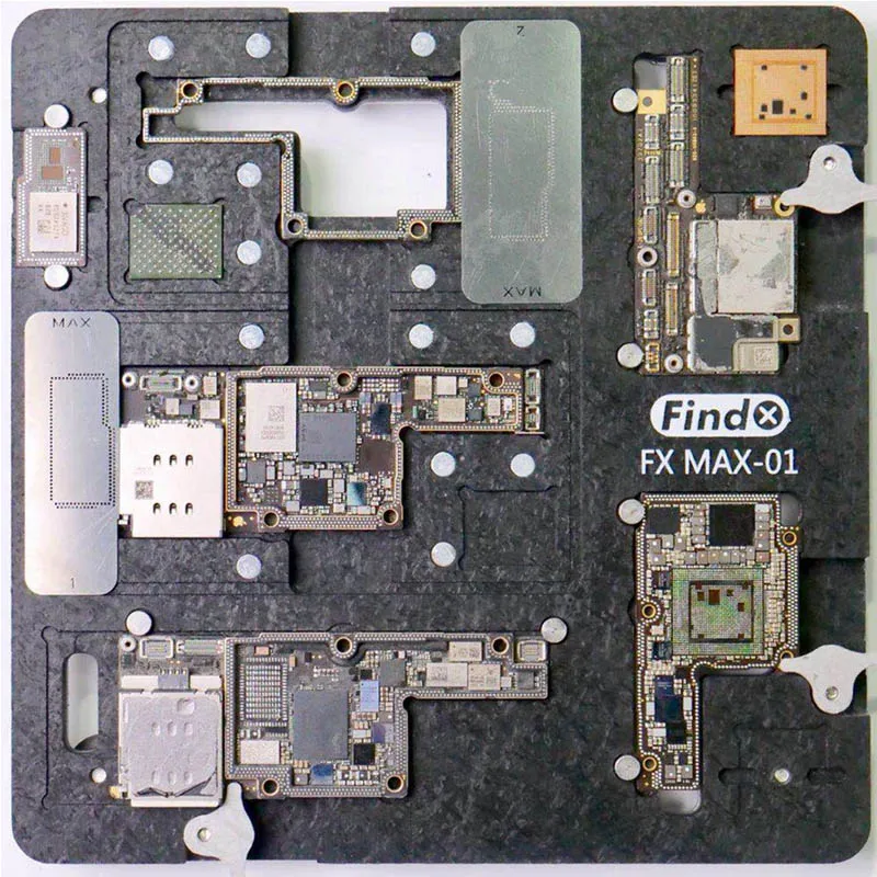 Для iPhone X/XS MAX материнская плата eplosion-доказательство охлаждения Олово платформы PCB держатель Ближний Слои трафареты для исправления дефектов пайки BGA