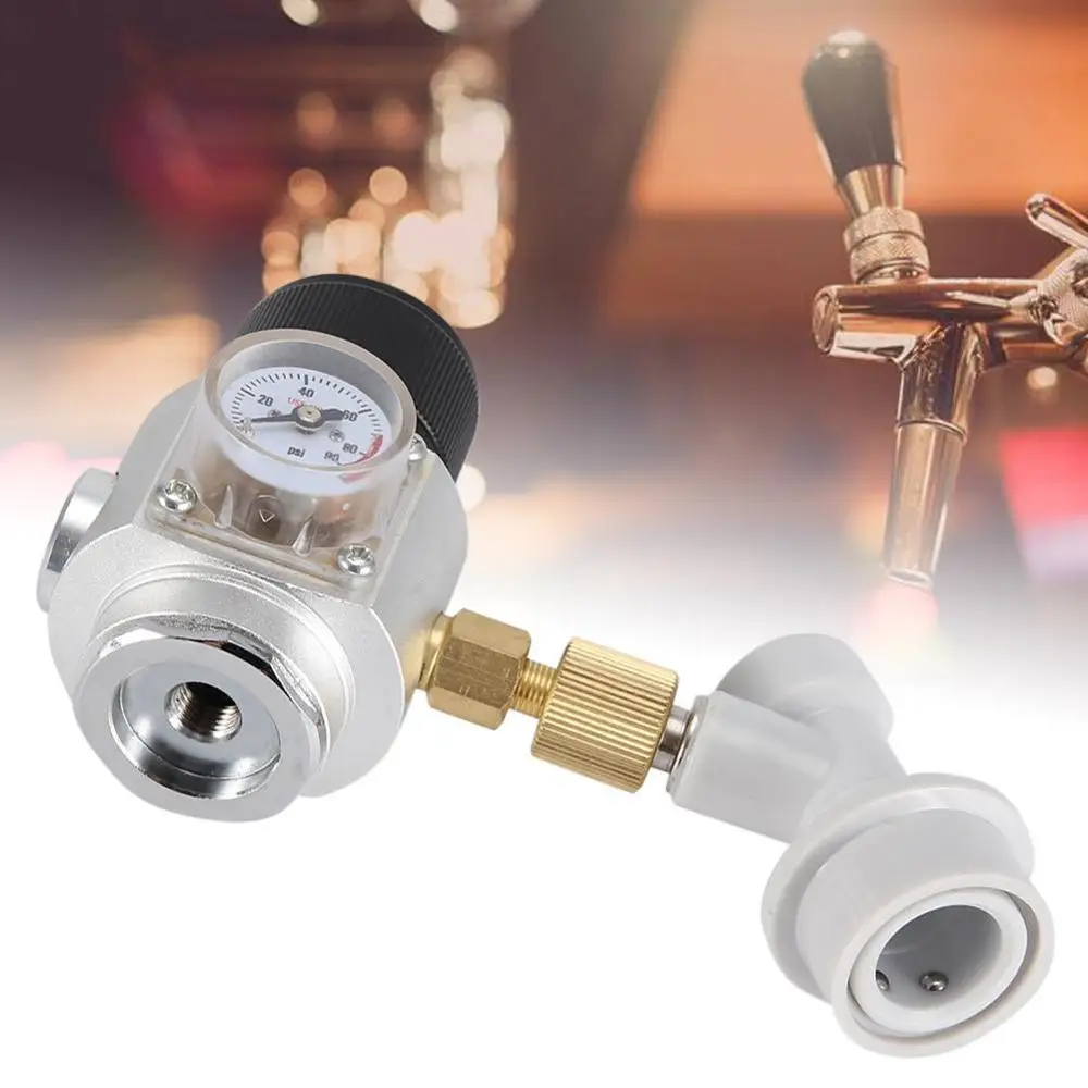 

Beer Homebrew Home Brew CO2 Regulator Charger Kit Gas Disconnect Home Draft Beer Kegerator for Home Brew Beer 0-90 PSI