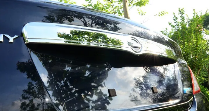 Автомобильные аксессуары, Задняя Крышка багажника, литьевая крышка, накладка на задний багажник для Nissan Sunny, Versa 2011 abs хром, 1 шт. в комплекте